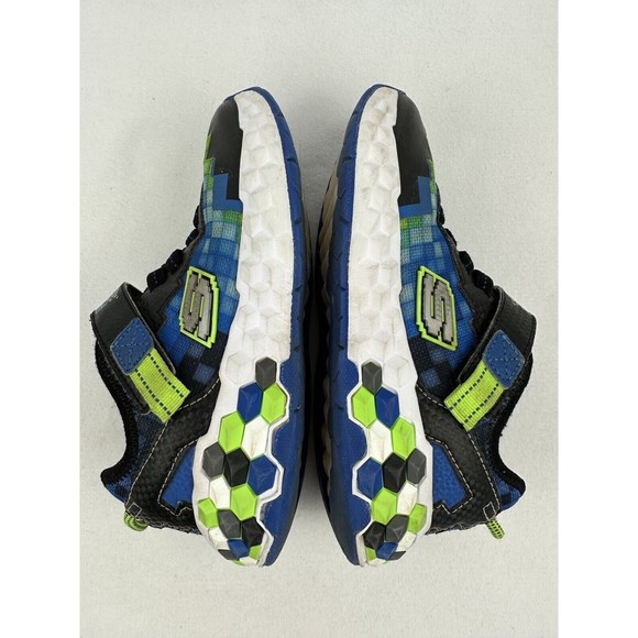 Skechers Mega Craft 2.0 Boys Size 1 Blue Green Casual Shoes Sneakers 402204L - Picture 6 of 8